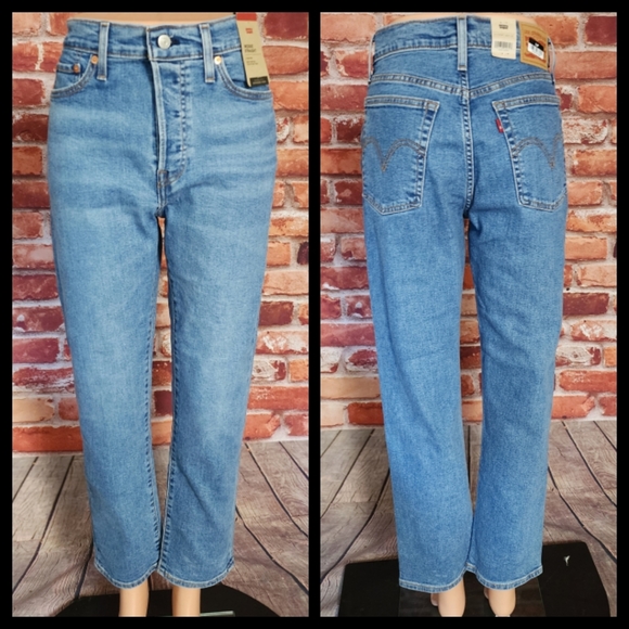 💥4.99 Shipping💥 Levi's High Rise Wedgie Jeans 29 NWT - Picture 2 of 2